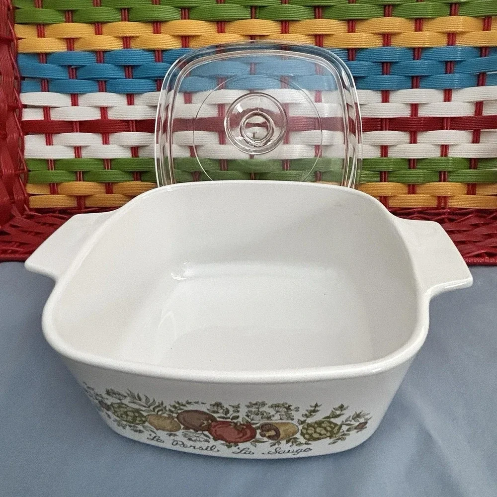Vintage Corning Ware Spice O' Life 1.5 Qt Casserole‎ Dish A-1 1/2-B with Lid